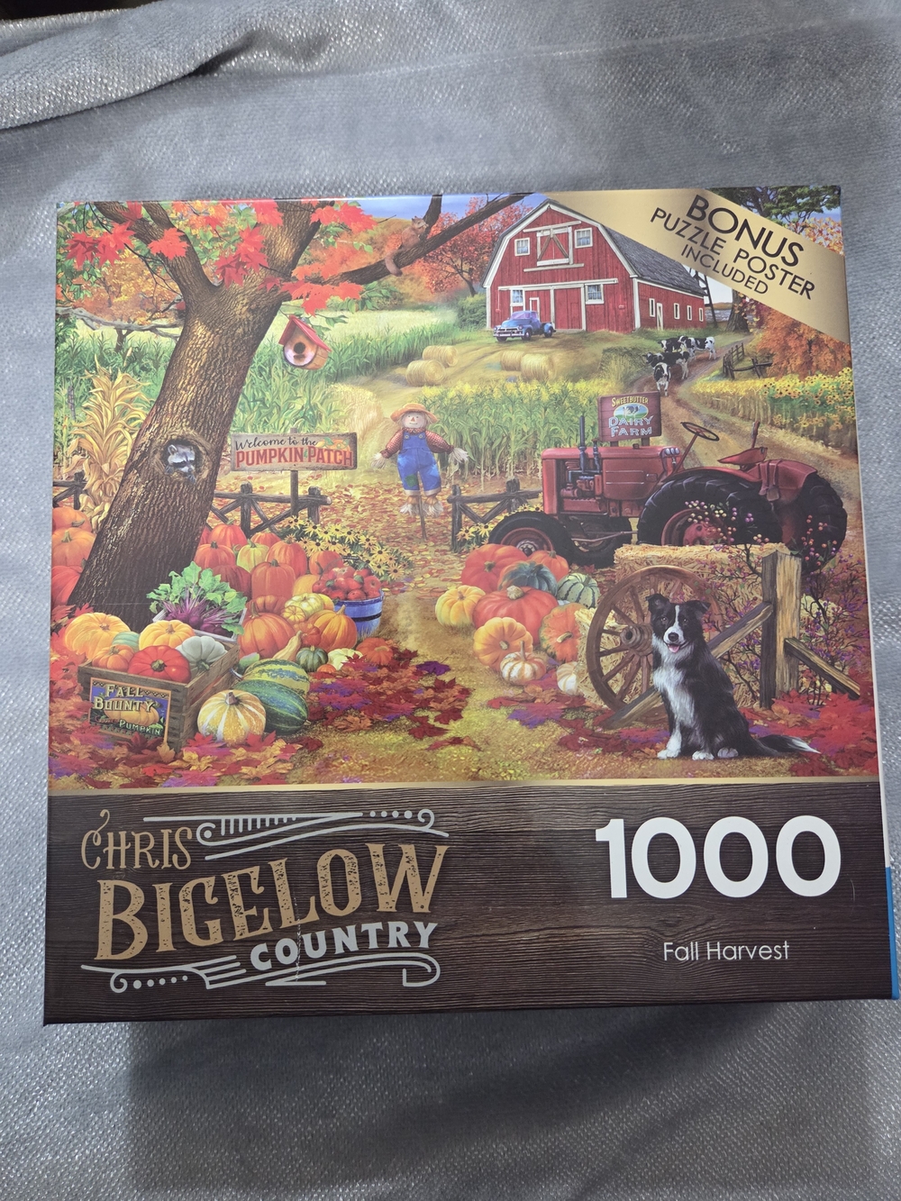 Chris Bigelow Country Fall Harvest 1000-Piece Puzzle - Multicolor Autumn